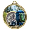 Hiking and Mountaineering Color Texture 3D Print Gold Medal