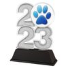 Dog Paw Print 2023 Trophy