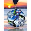 Rincon Black Acrylic Cross Country Skiing Medal