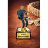 Toledo Dominoes Handmade Metal Trophy