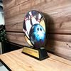 Roswell black acrylic Bowling trophy