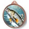 Trout Fishing Texture Print Bronze Medal