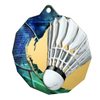 Polygon Stainless Steel Badminton Medal