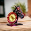 Cannes Printed Acrylic Equestrian Rosette Trophy
