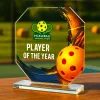 Hutton Pickleball Glass Award