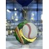 Polygon Stainless Steel Baseball Medal