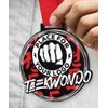 Giant Taekwondo Black Acrylic Logo Medal