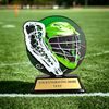 Roswell black acrylic Lacrosse trophy