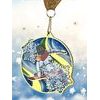 Aurum Stainless Steel Snowboard Medal
