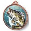 Carp Fishing Texture Print Bronze Medal