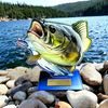 Cannes Printed Acrylic Fishing 3 Trophy