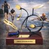 Barcelona Triathlon Handmade Metal Trophy