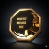 HEX Metal & Wood Ice Hockey Plaque