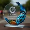 Hopper Blue Cycling Glass Award