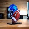 Cannes Printed Acrylic Football Helmet Trophy