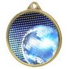 Glitterball Dance Blue Texture 3D Print Gold Medal