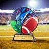 Roswell black acrylic American Football trophy