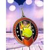 Noir Stainless Steel Tennis Medal
