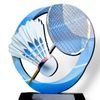 Onyx Stainless Steel Badminton Trophy