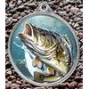 Carp Fishing Texture Print Silver Medal