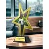 Gold Star Soccer Trophy