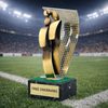 Pamplona Soccer ball Player Handmade Metal Trophy