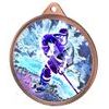 Ice Hockey Color Freeze Texture 3D Print Bronze Medal
