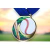 Sacul Baseball Color Texture 3D Print Medal