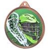 Lacrosse Color Texture 3D Print Bronze Medal