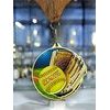 Aurum Stainless Steel Softball Medal