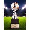 Sealy Silver and Orange Tower Soccer Trophy