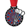 Giant Darts Black Acrylic Medal