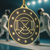 Valor Stainless Steel Fencing Medal