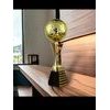 Eminent Gold and Red Soccer Trophy