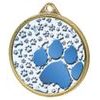Dog Paw Color Texture 3D Print Gold Medal