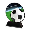 Roswell black acrylic Soccer trophy