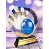 Onyx Stainless Steel Bowling Trophy
