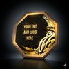 HEX Metal & Wood Cycling Plaque