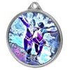 Ice Dance Skaters Color Texture 3D Print Silver Medal