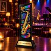 Shadowline Saxophone Music Metal Trophy