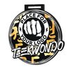 Giant Taekwondo Black Acrylic Logo Medal