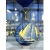 Polygon Stainless Steel Sailing Medal