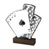 Sierra Classic Poker Aces Real Wood Trophy