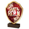 Arden Santa Run Real Wood Shield Trophy