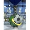 Polygon Stainless Steel Soccer Medal