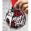 Giant Muay Thai Black Acrylic Medal