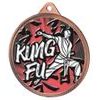 Kung Fu Color Texture 3D Print Bronze Medal