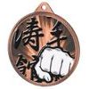 Martial Arts Fist Classic Texture 3D Print Bronze Medal