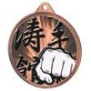 Martial Arts Fist Classic Texture 3D Print Bronze Medal