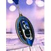 Noir Stainless Steel Ice Hockey Medal